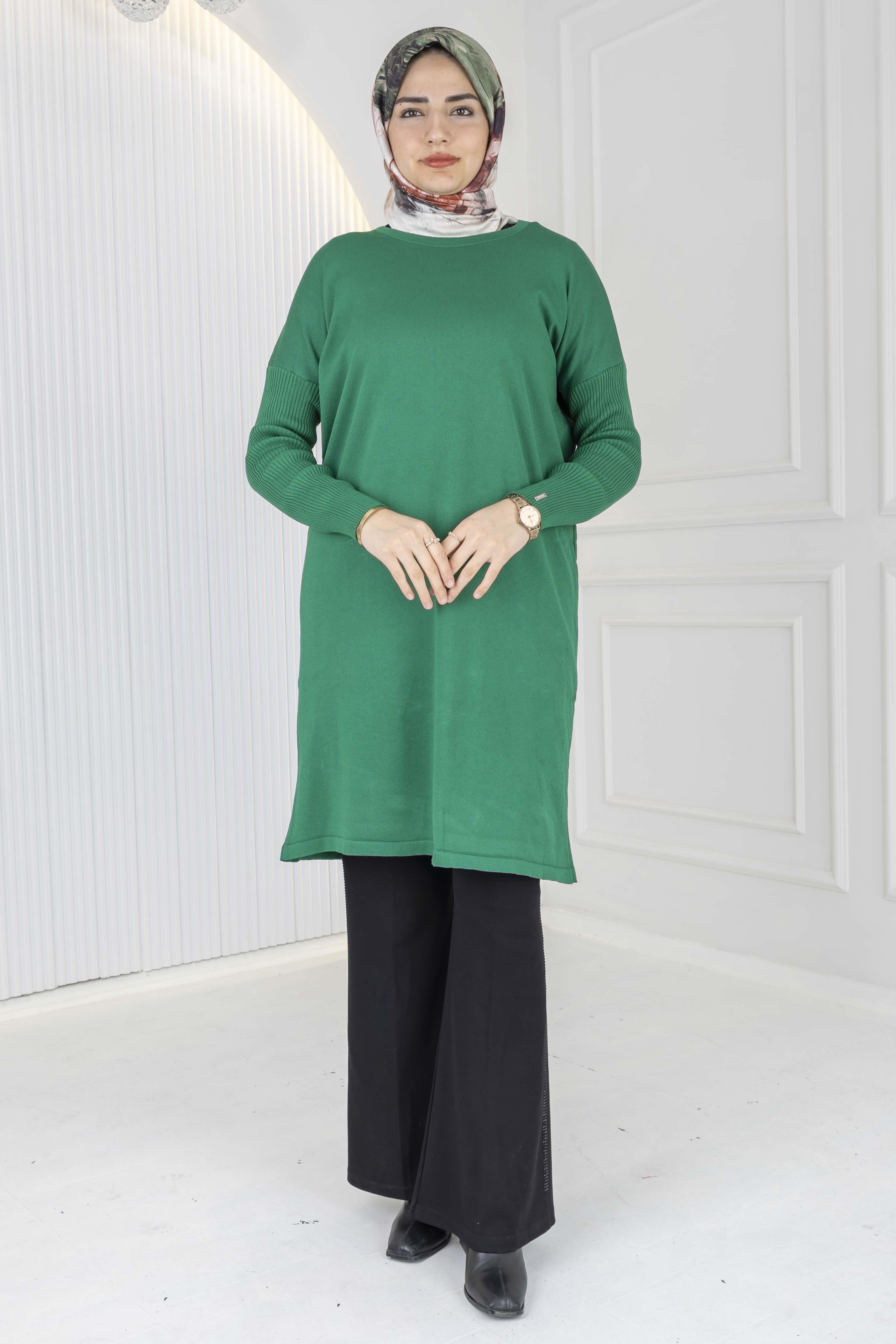 Rayon Kollu Merserize Triko Tunik Benetton OTW118
