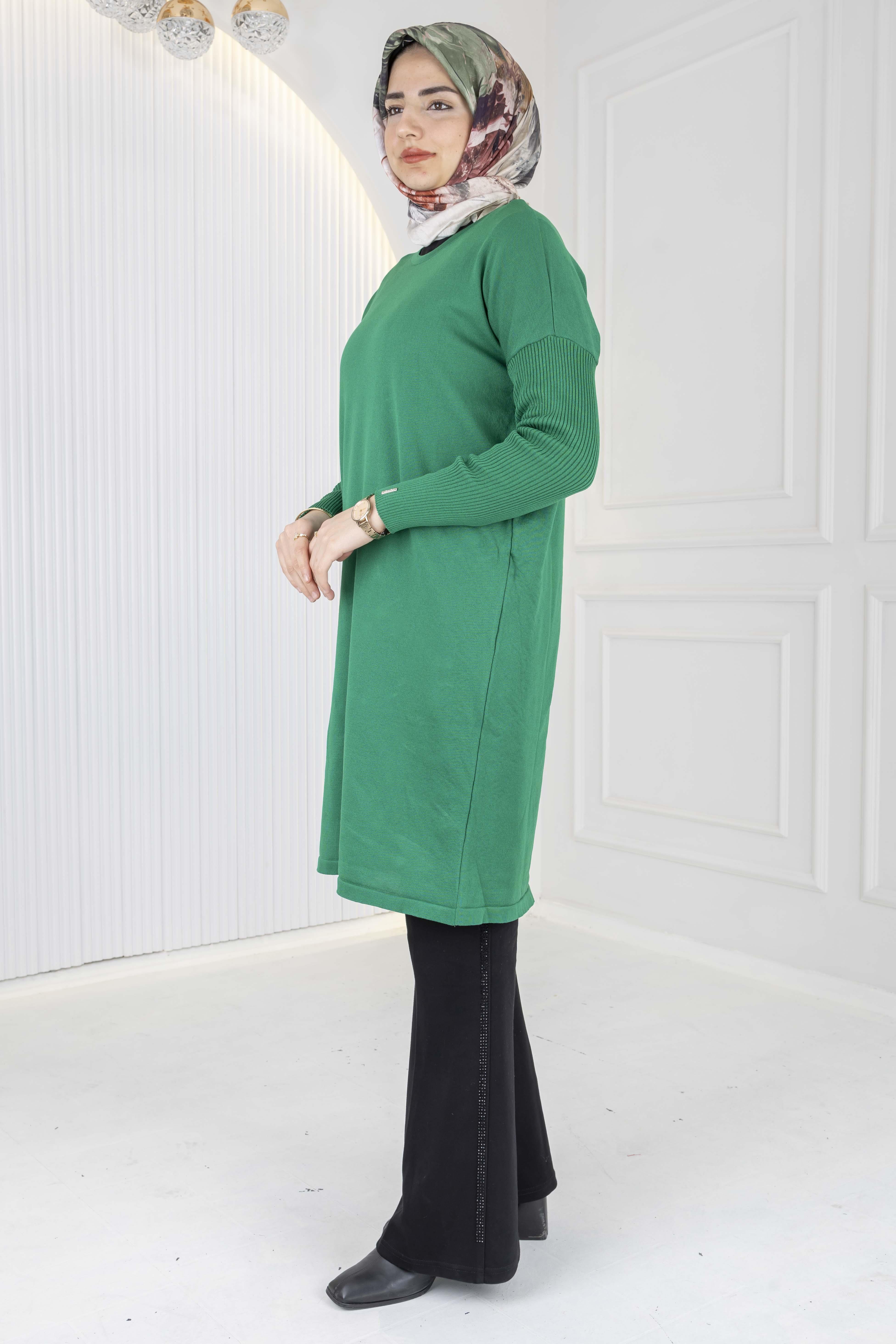 Rayon Kollu Merserize Triko Tunik Benetton OTW118