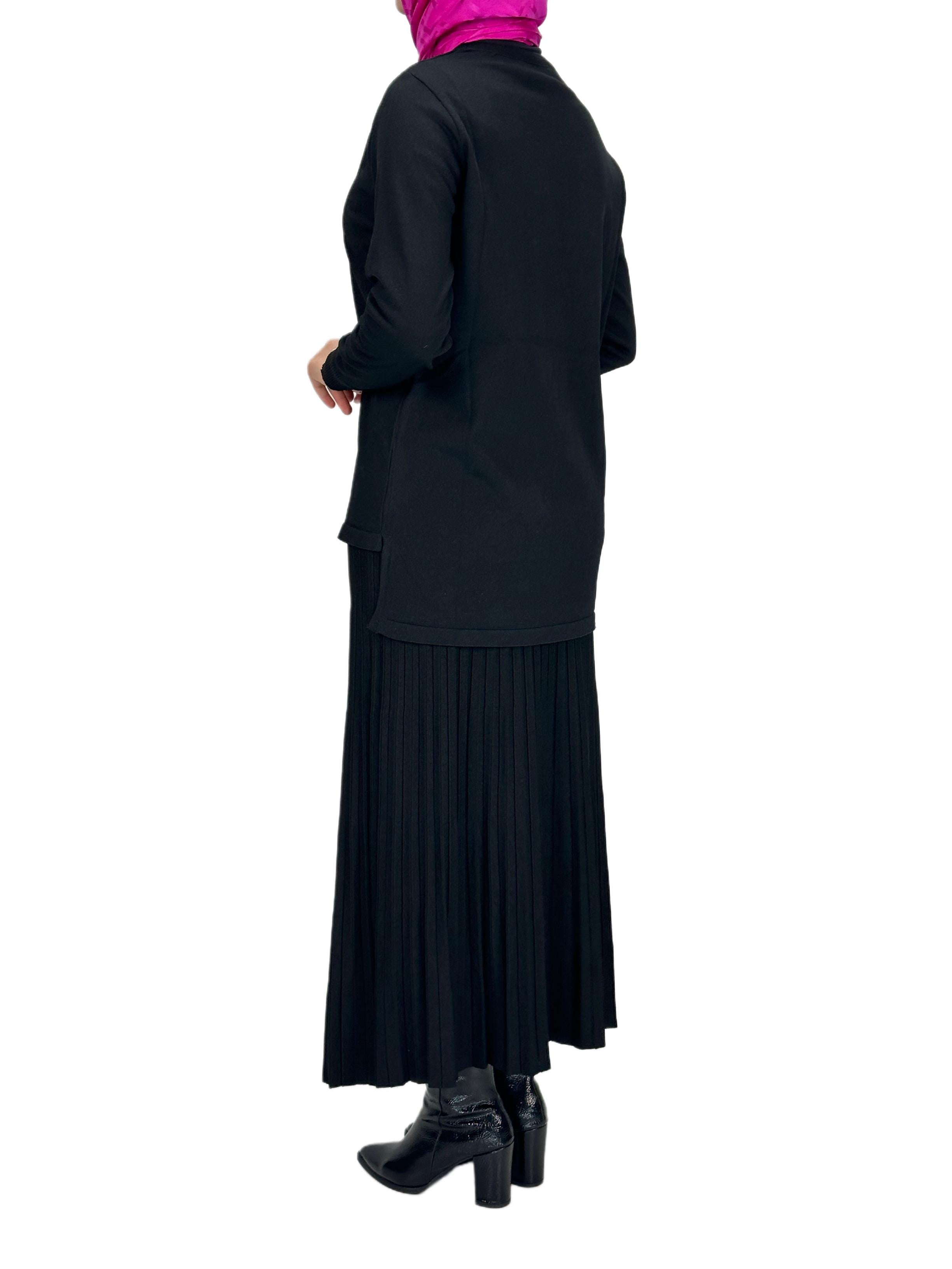 Rayonsuz Merserize Triko Tunik Siyah OTW122