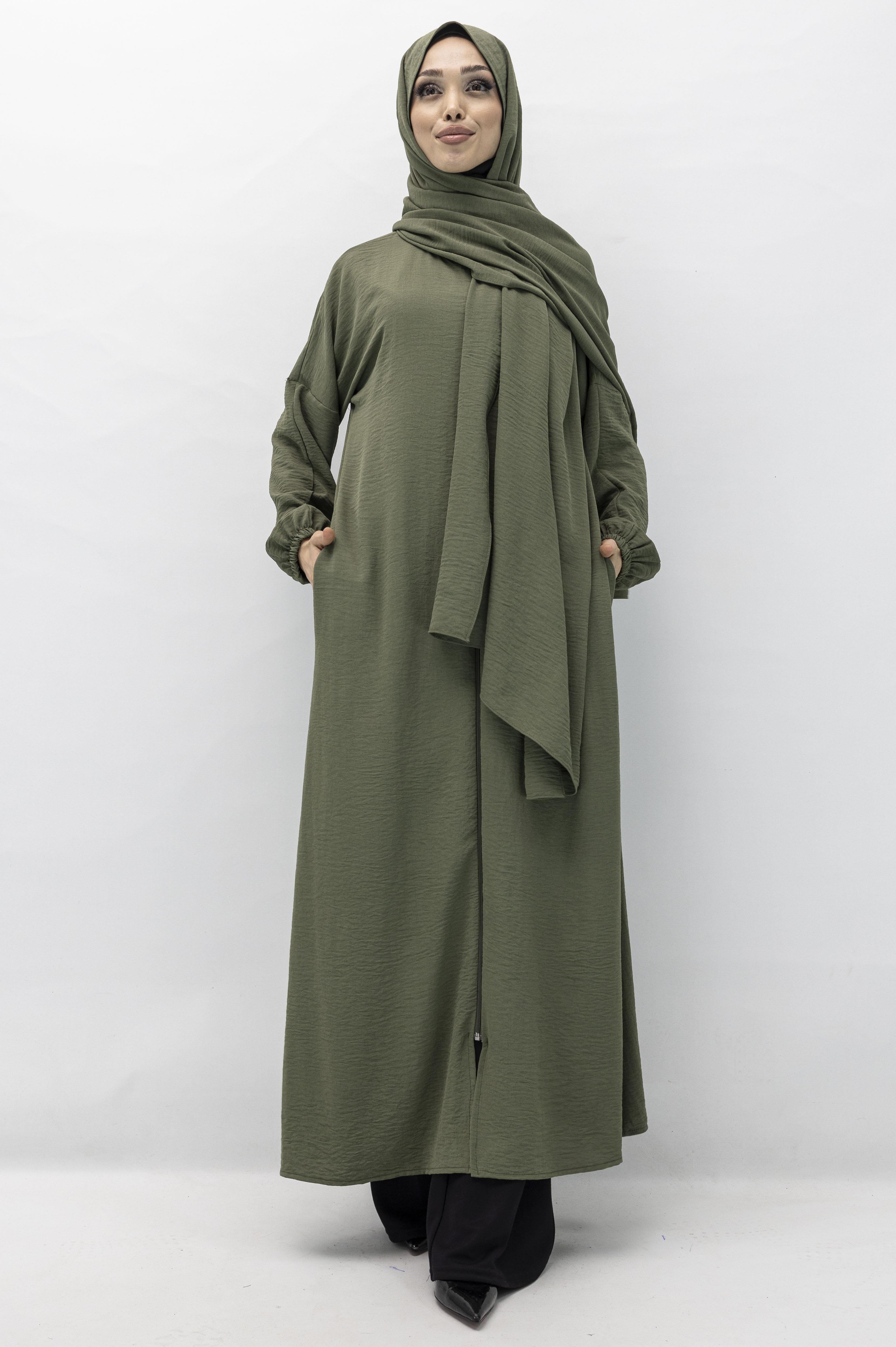 ŞALI İLE BİRLEŞİK NAMAZ FERACESİ Yeşil OTW2370