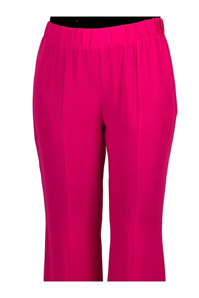 İspanyol Paça Önü Yırtmaçlı Pantolon Fuşya OTW1059
