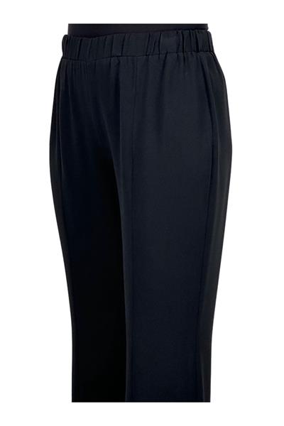 İspanyol Paça Önü Yırtmaçlı Pantolon Siyah OTW1059