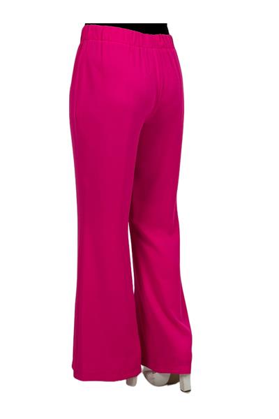 İspanyol Paça Önü Yırtmaçlı Pantolon Fuşya OTW1059