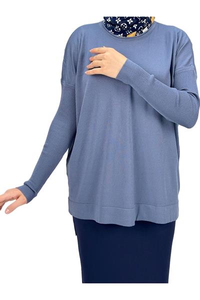 Merserize Triko Bluz İndigo OTW1929