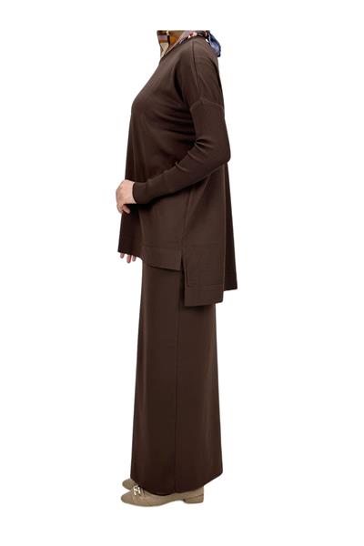 Merserize Triko Bluz Kahve OTW1929