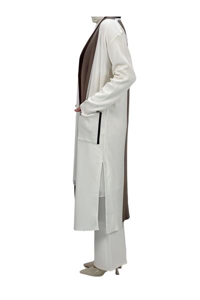 Merserize Triko Hırka Kemik OTW2916