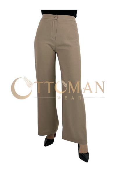 Krep Pantolon Bej OTW6558