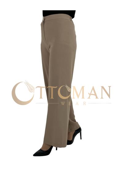 Krep Pantolon Bej OTW6558