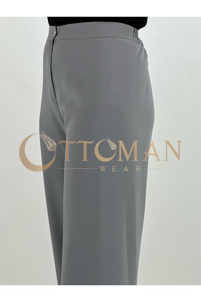 Krep Pantolon Gri OTW6558