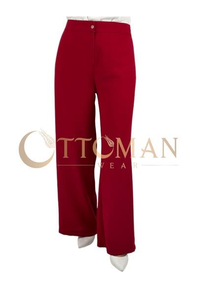 Krep Pantolon Kırmızı OTW6558