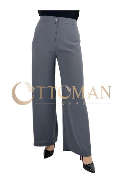 Krep Pantolon Koyu Gri OTW6558