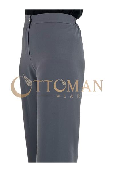 Krep Pantolon Koyu Gri OTW6558