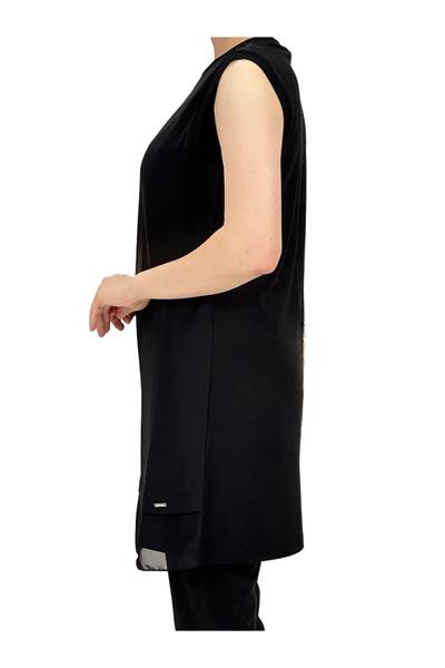 Rayon Kolsuz Şifon İçlik Siyah OTW775