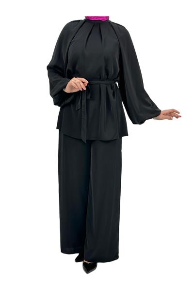 Krep Kumaş Takım Siyah OTW8244