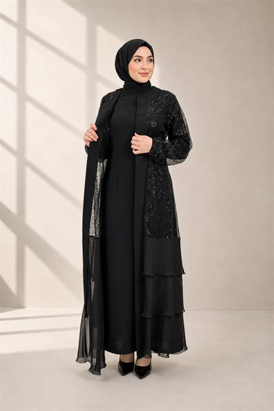 Abayalı Takım Siyah OTW36119