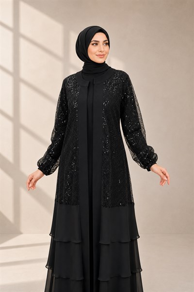 Abayalı Takım Siyah OTW36119