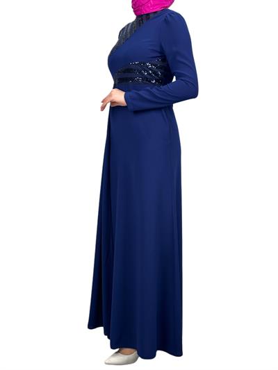 Abiye Elbise Lacivert OTW2711