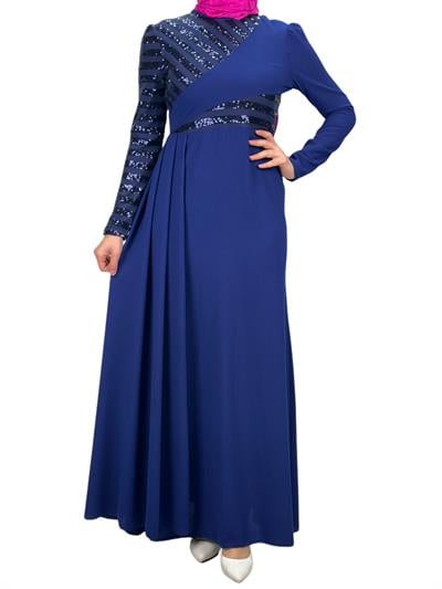 Abiye Elbise Lacivert OTW2711