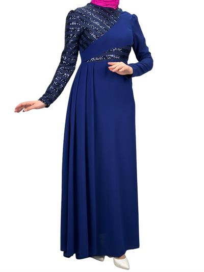 Abiye Elbise Lacivert OTW2711
