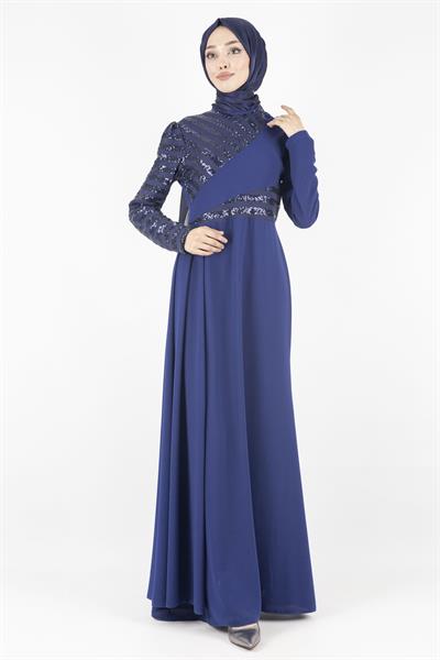 Abiye Elbise Lacivert OTW2719