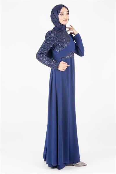 Abiye Elbise Lacivert OTW2719