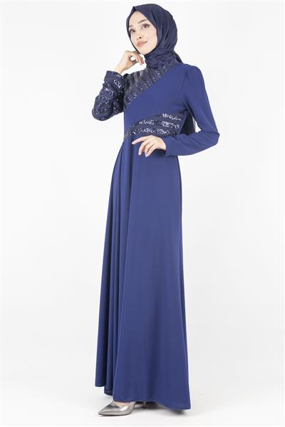 Abiye Elbise Lacivert OTW2719
