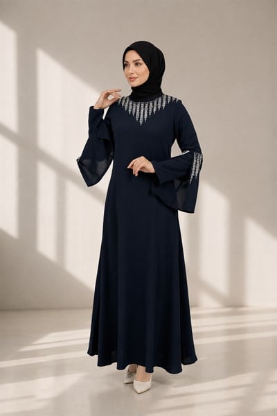 Abiye Elbise Lacivert OTW36222