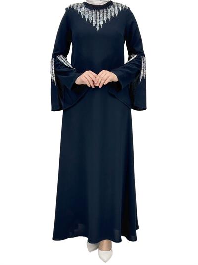 Abiye Elbise Lacivert OTW36222