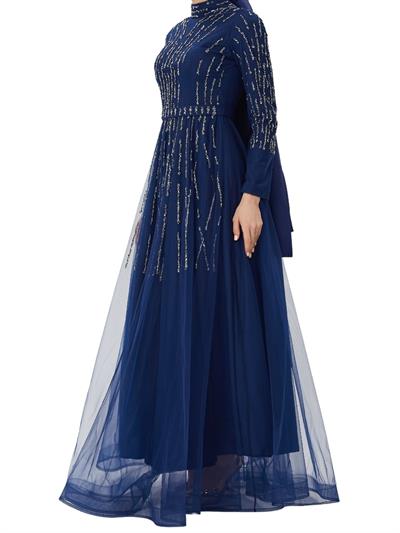 Abiye Elbise Lacivert OTW4437