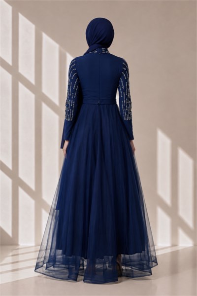 Abiye Elbise Lacivert OTW4437