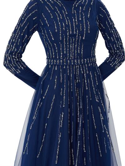 Abiye Elbise Lacivert OTW4437