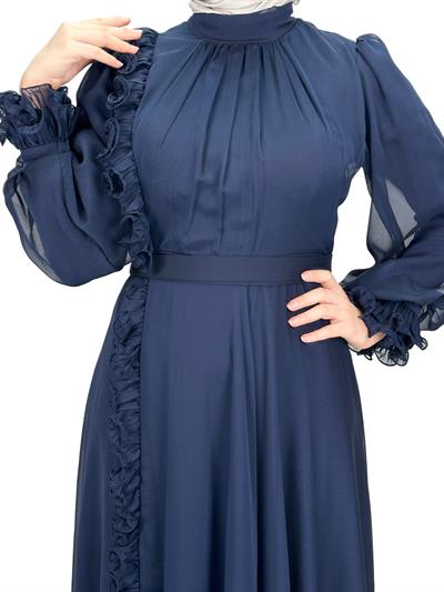 Abiye Elbise Lacivert OTW4588