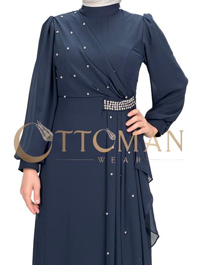 Abiye Elbise Lacivert OTW4607