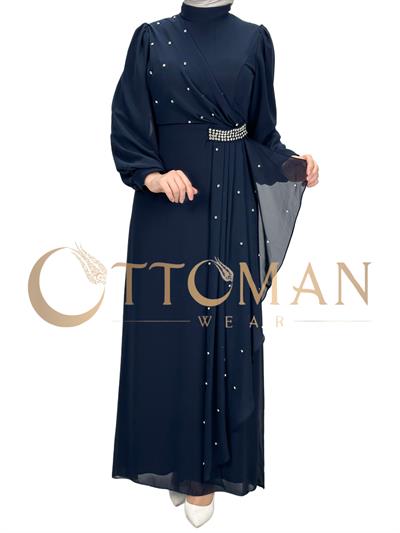 Abiye Elbise Lacivert OTW4607
