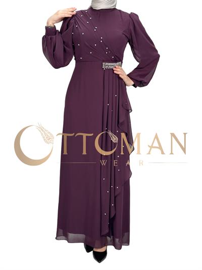 Abiye Elbise Mürdüm OTW4607