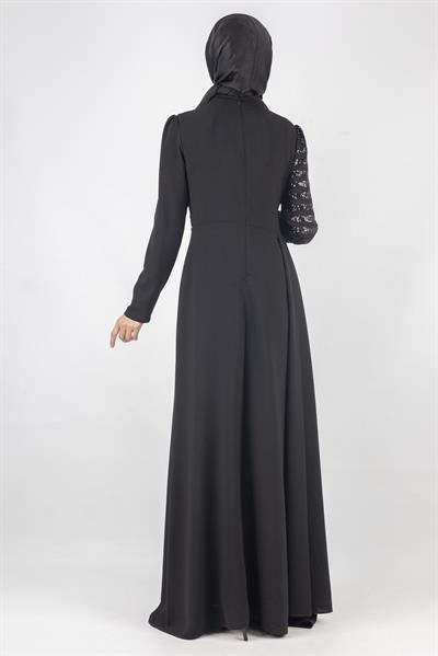 Abiye Elbise Siyah OTW2719