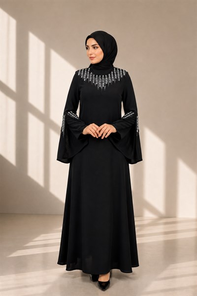 Abiye Elbise Siyah OTW36222
