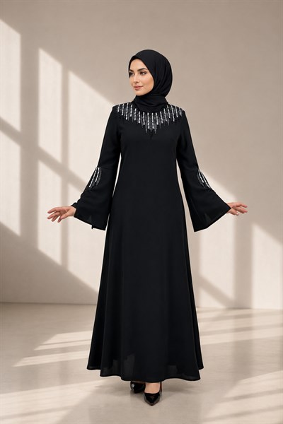 Abiye Elbise Siyah OTW36222