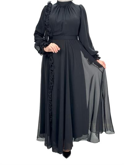 Abiye Elbise Siyah OTW4588