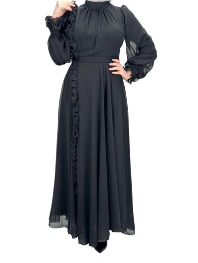 Abiye Elbise Siyah OTW4588