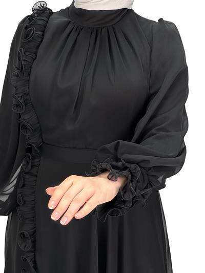 Abiye Elbise Siyah OTW4588