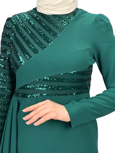 Abiye Elbise Zümrüt OTW2711