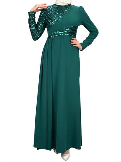 Abiye Elbise Zümrüt OTW2711