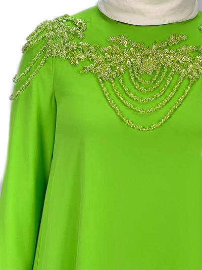 Abiye Pantolonlu Takım Yeşil OTW40948