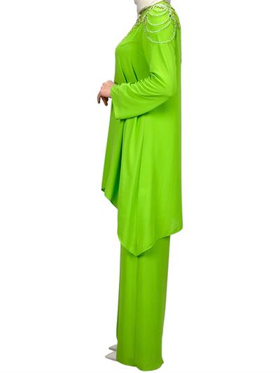 Abiye Pantolonlu Takım Yeşil OTW40948