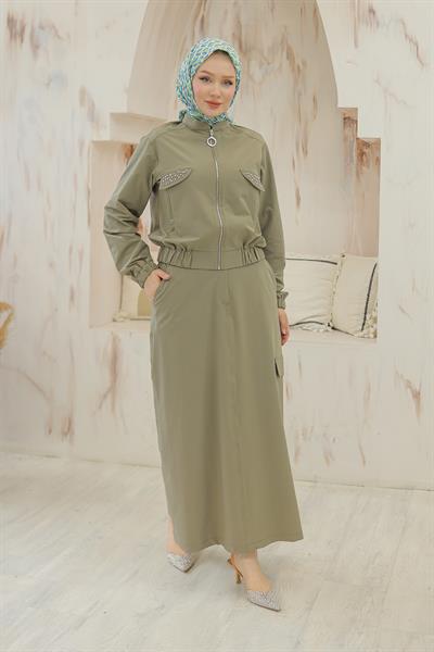 Armine Etekli Takım Haki OTW627
