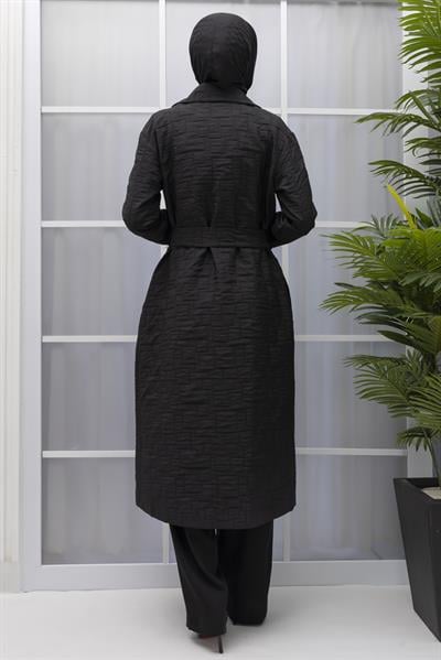 ARMİNE TREND KAPİTONE KAP Siyah OTW811