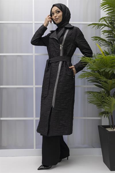 ARMİNE TREND KAPİTONE KAP Siyah OTW811