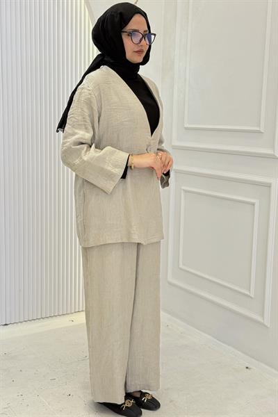 Armine Trend Pantolonlu Takım Taş OTW634-1