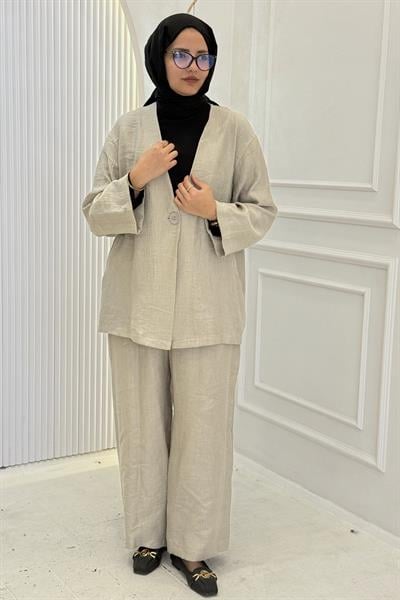 Armine Trend Pantolonlu Takım Taş OTW634-1